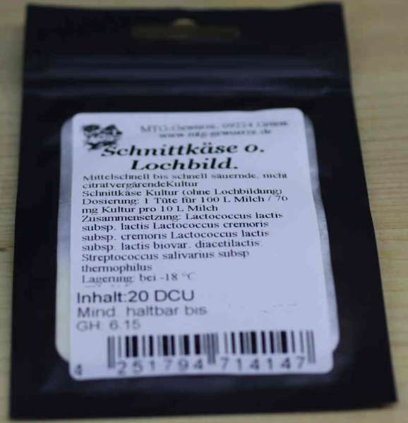 Schnittkäse Kultur kaufen, Chemnitz Käsekulturen, Am Poltermühlenteich